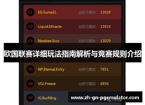 欧国联赛详细玩法指南解析与竞赛规则介绍